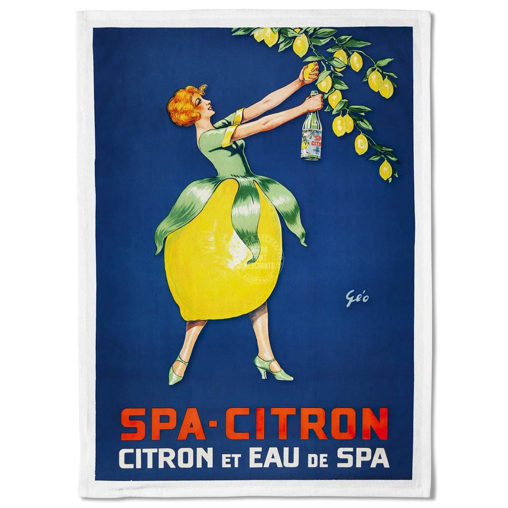 Linen Tea Towel | Spa Citron Linen Tea Towel