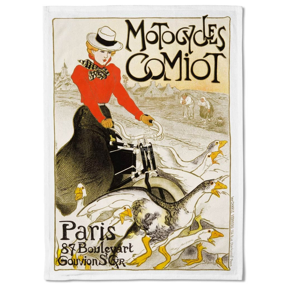 Linen Tea Towel | Steinlen Comiot Geese Linen Tea Towel