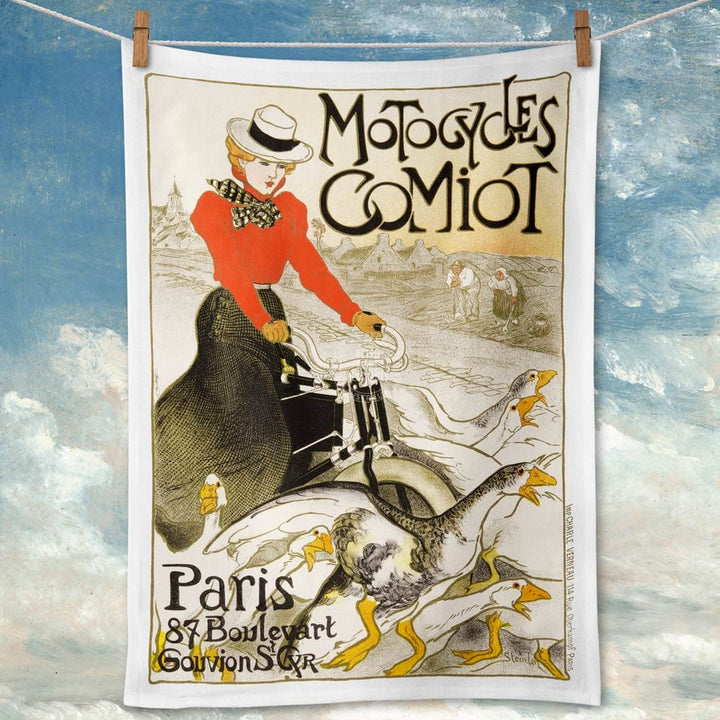 Linen Tea Towel | Steinlen Comiot Geese Linen Tea Towel