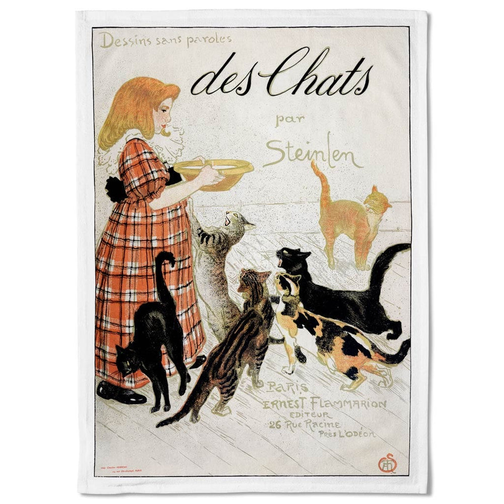 Linen Tea Towel | Des Chats Linen Tea Towel