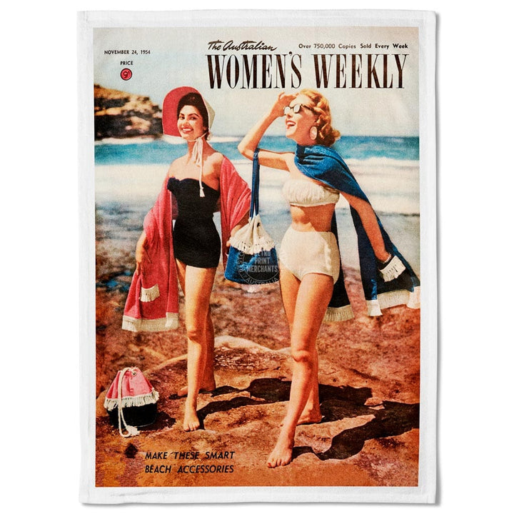 Linen Tea Towel | The Australian Women’s Weekly Beside Seaside Linen Tea Towel