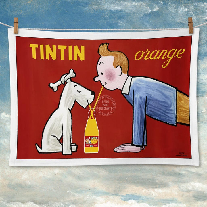 Linen Tea Towel | Tintin Linen Tea Towel