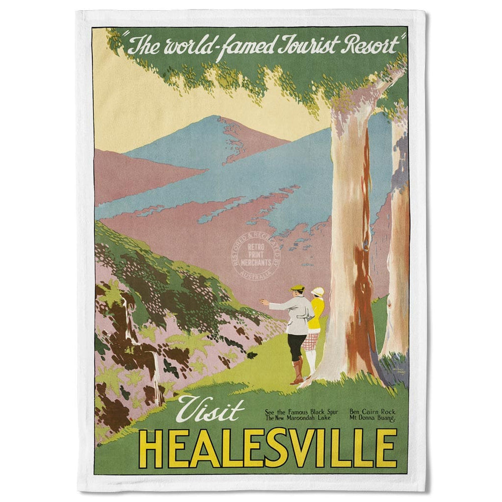 Linen Tea Towel | Visit Healesville Linen Tea Towel