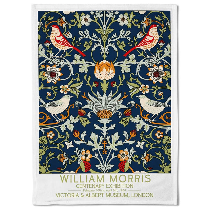 Linen Tea Towel | William Morris Birds Linen Tea Towel