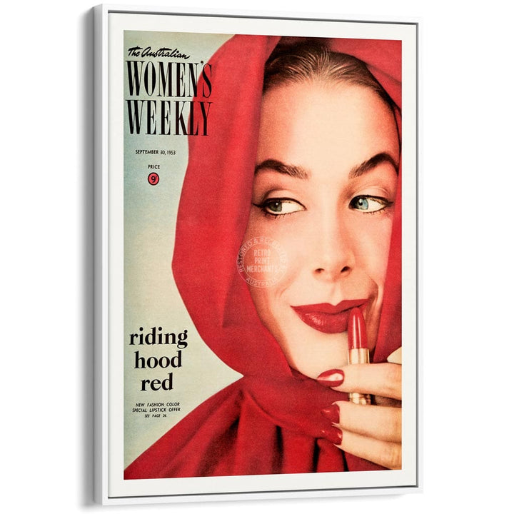 The Australian Women’s Weekly 1953 Riding Hood Red | Australia A3 297 X 420Mm 11.7 16.5 Inches /