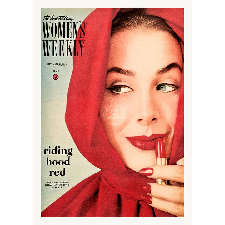 The Australian Women’s Weekly 1953 Riding Hood Red | Australia Print Art