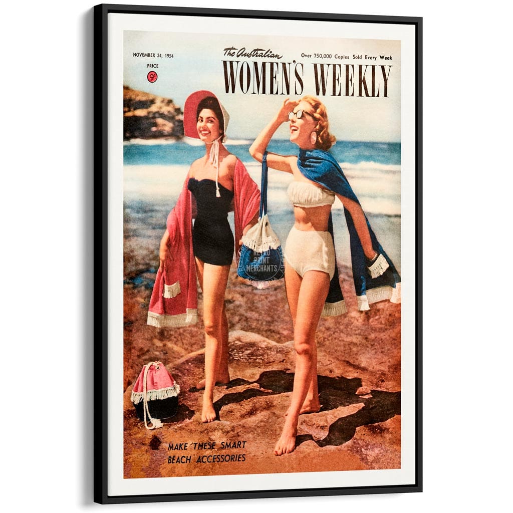 The Australian Women’s Weekly 1954 Beside Seaside | Australia A3 297 X 420Mm 11.7 16.5 Inches /