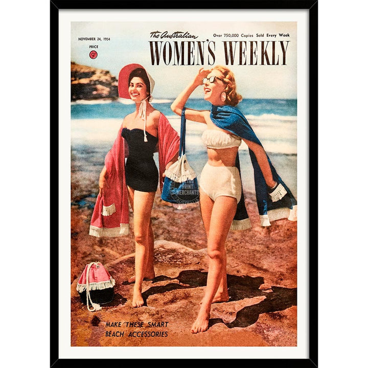 The Australian Women’s Weekly 1954 Beside Seaside | Australia A3 297 X 420Mm 11.7 16.5 Inches /