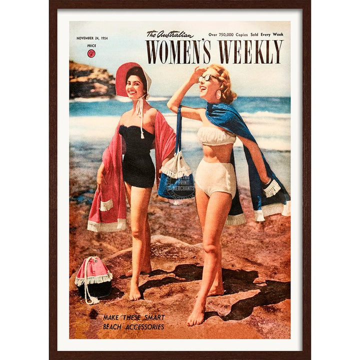 The Australian Women’s Weekly 1954 Beside Seaside | Australia A3 297 X 420Mm 11.7 16.5 Inches /