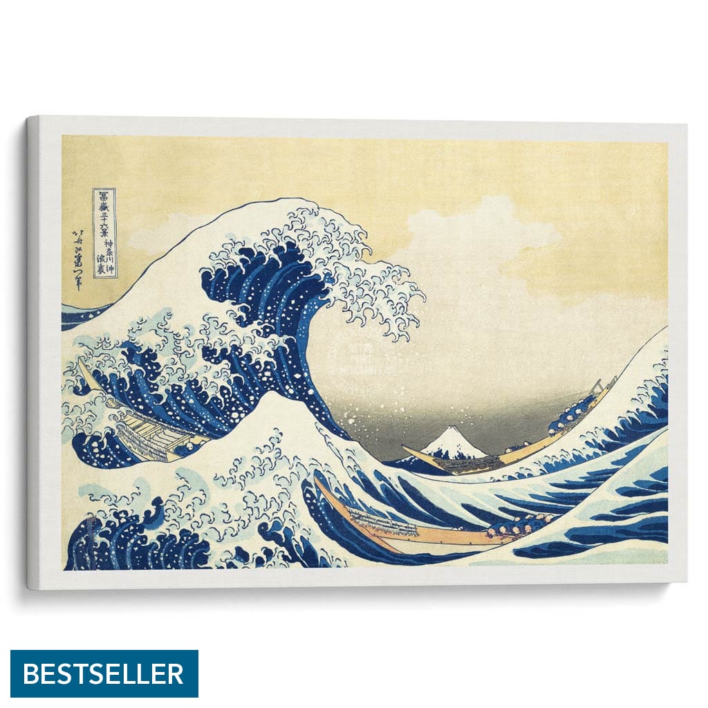 The Great Wave | Japan A3 297 X 420Mm 11.7 16.5 Inches / Stretched Canvas Print Art
