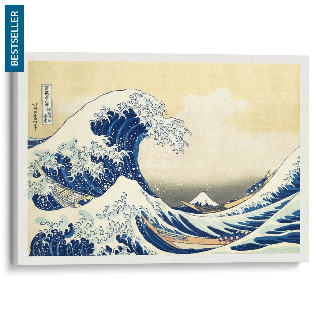 The Great Wave | Japan A3 297 X 420Mm 11.7 16.5 Inches / Stretched Canvas Print Art