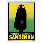 The Sandeman Don | Uk A4 210 X 297Mm 8.3 11.7 Inches / Framed Print: White Timber Print Art