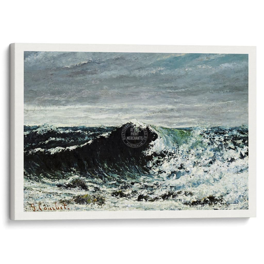The Wave | France A3 297 X 420Mm 11.7 16.5 Inches / Stretched Canvas Print Art