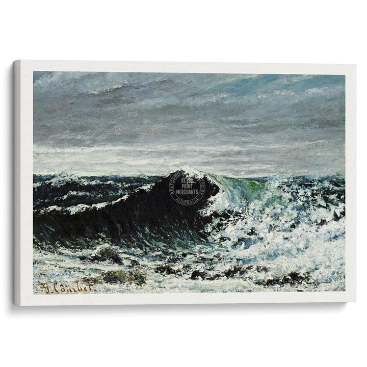 The Wave | France A3 297 X 420Mm 11.7 16.5 Inches / Stretched Canvas Print Art