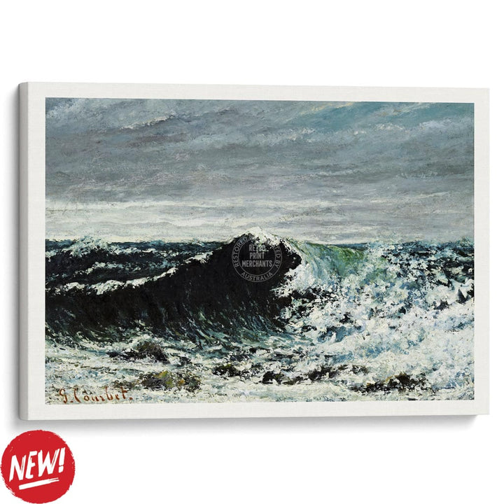 The Wave | France A3 297 X 420Mm 11.7 16.5 Inches / Stretched Canvas Print Art