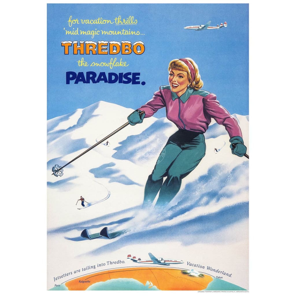 Thredbo Paradise | Australia 422Mm X 295Mm 16.6 11.6 A3 / Unframed Print Art