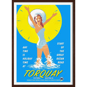Torquay | Australia 422Mm X 295Mm 16.6 11.6 A3 / Dark Oak Print Art