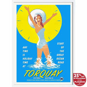 Torquay | Australia 422Mm X 295Mm 16.6 11.6 A3 / White Print Art
