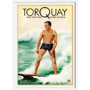 Torquay Surfer | Australia 422Mm X 295Mm 16.6 11.6 A3 / White Print Art