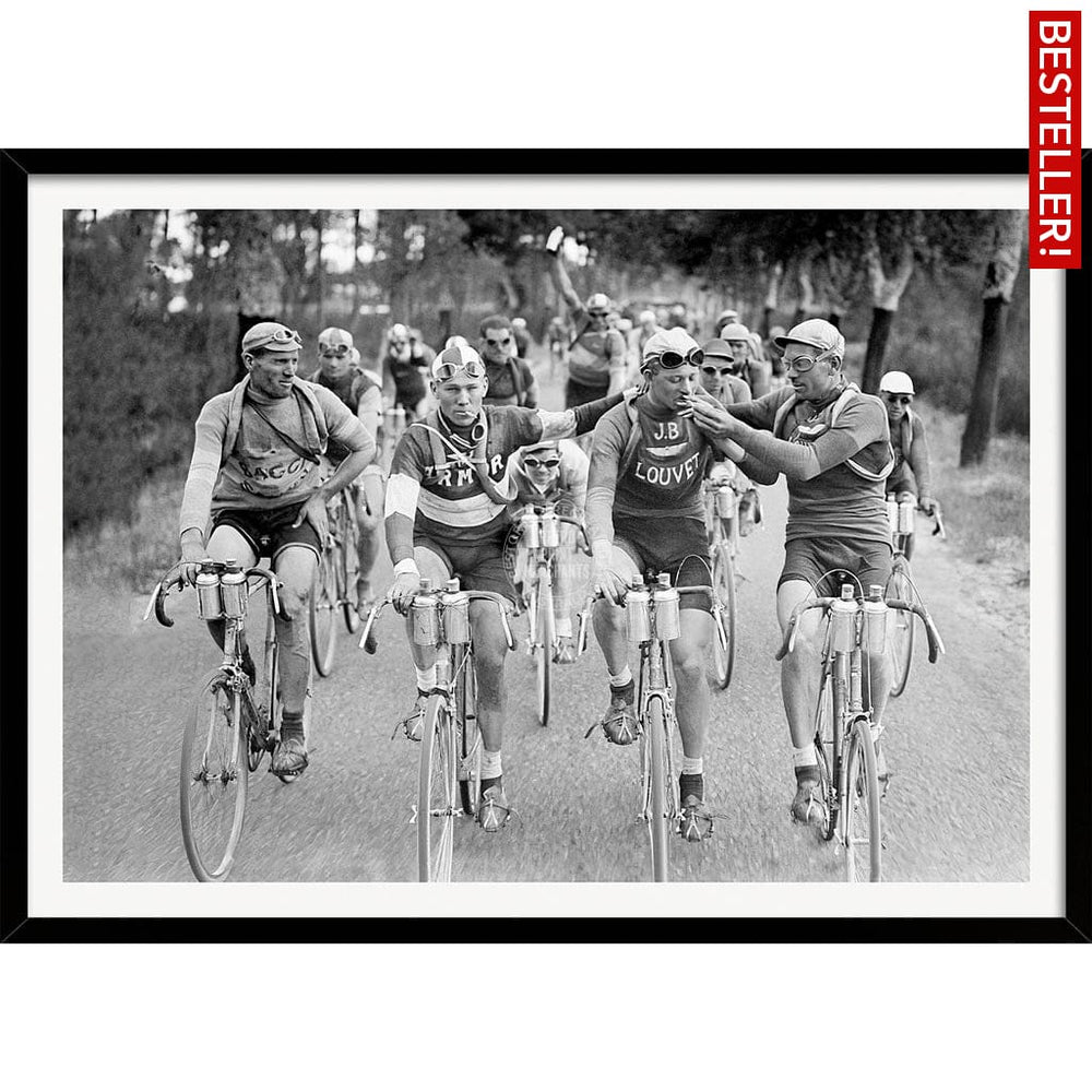 Tour De France 1927 | A3 297 X 420Mm 11.7 16.5 Inches / Framed Print - Black Timber Art
