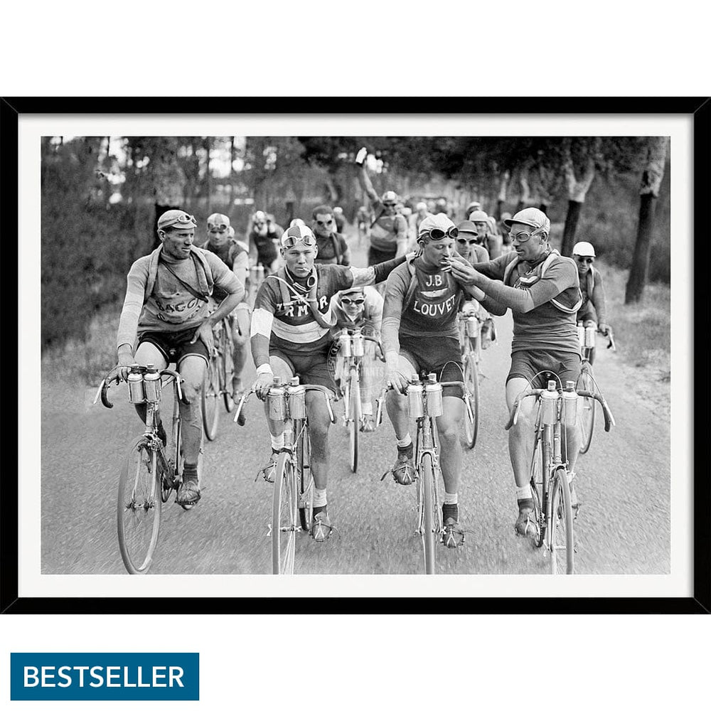 Tour De France 1927 | A3 297 X 420Mm 11.7 16.5 Inches / Framed Print - Black Timber Art