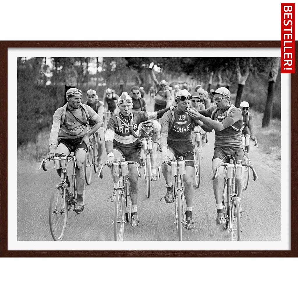 Tour De France 1927 | A3 297 X 420Mm 11.7 16.5 Inches / Framed Print - Dark Oak Timber Art