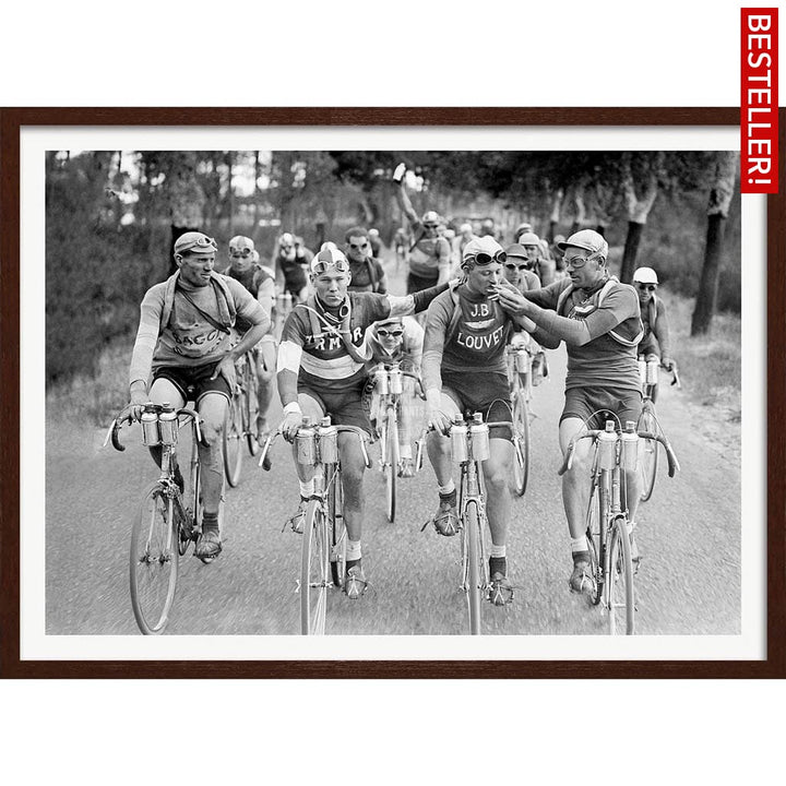 Tour De France 1927 | A3 297 X 420Mm 11.7 16.5 Inches / Framed Print - Dark Oak Timber Art