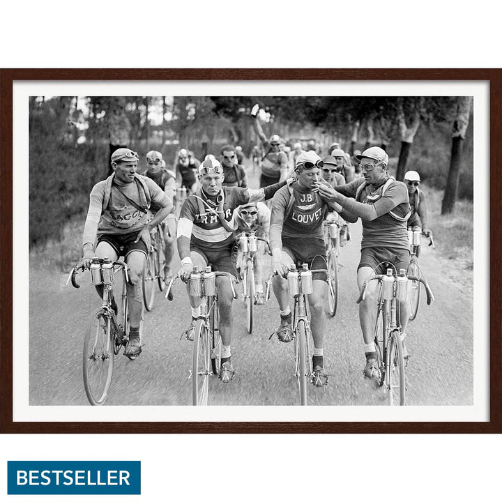 Tour De France 1927 | A3 297 X 420Mm 11.7 16.5 Inches / Framed Print - Dark Oak Timber Art