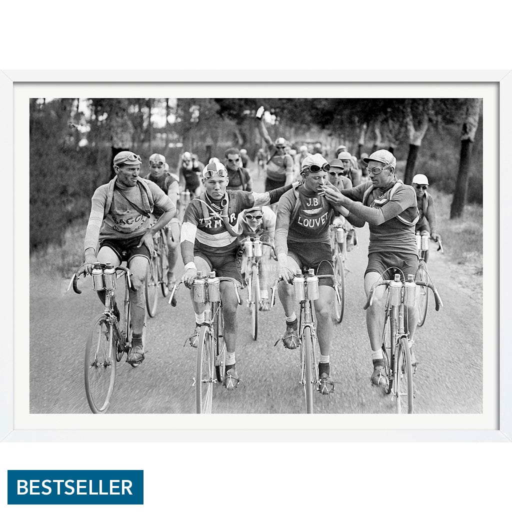 Tour De France 1927 | A3 297 X 420Mm 11.7 16.5 Inches / Framed Print - White Timber Art