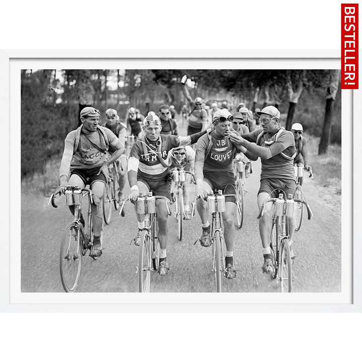 Tour De France 1927 | A3 297 X 420Mm 11.7 16.5 Inches / Framed Print - White Timber Art