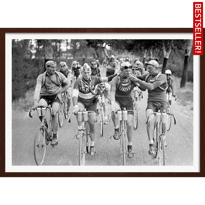 Tour De France 1927 | A3 297 X 420Mm 11.7 16.5 Inches / Framed Print - Dark Oak Timber Art
