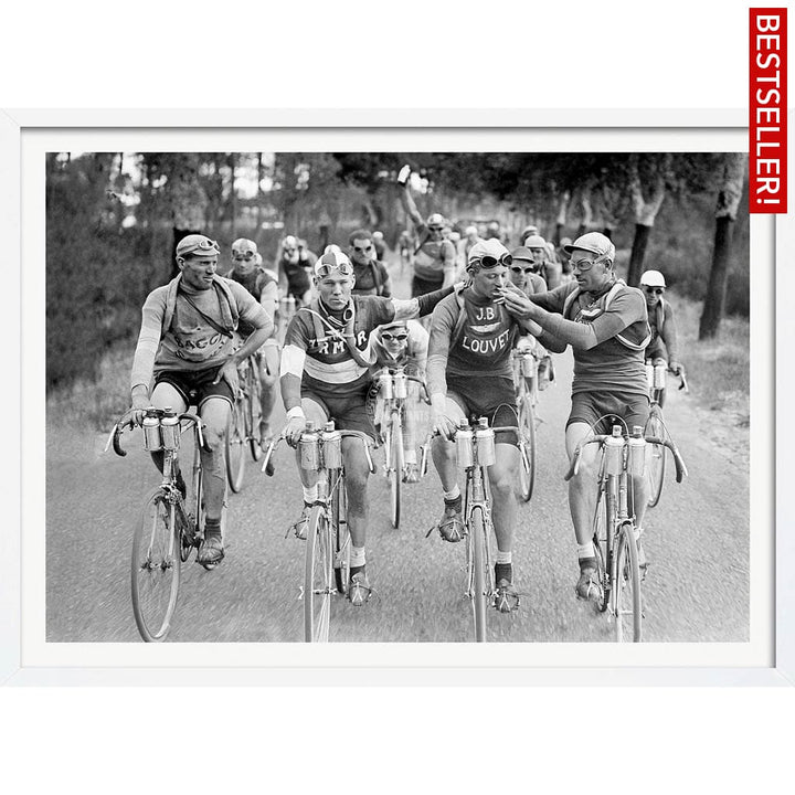 Tour De France 1927 | A3 297 X 420Mm 11.7 16.5 Inches / Framed Print - White Timber Art