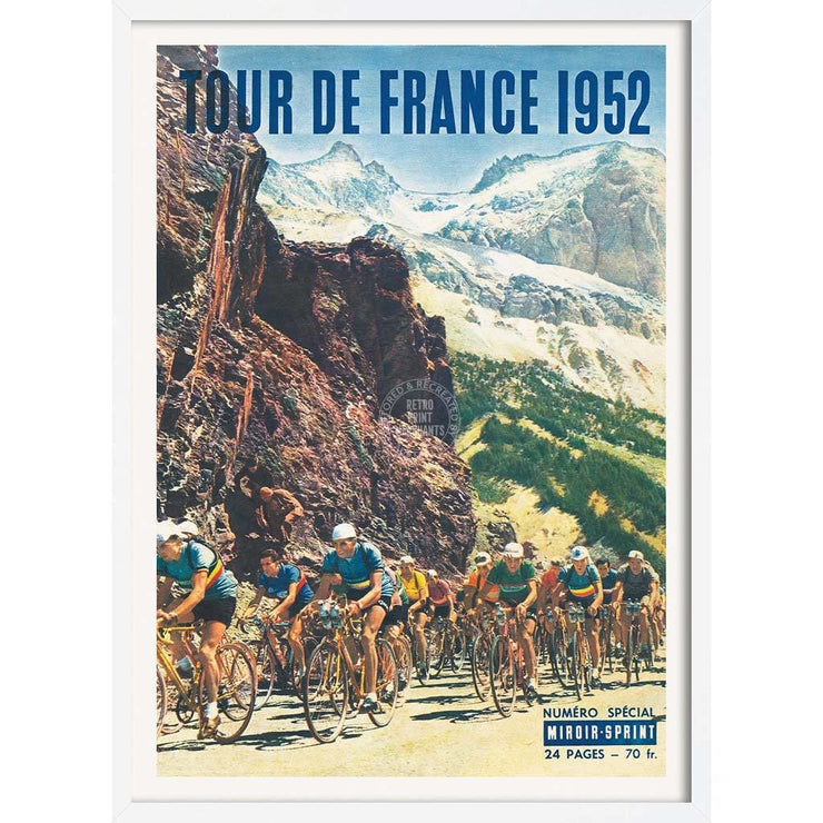 Tour De France 1952 | 422Mm X 295Mm 16.6 11.6 A3 / White Print Art