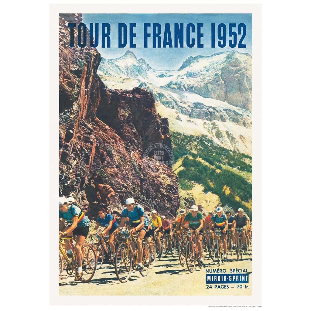 Tour De France 1952 | 422Mm X 295Mm 16.6 11.6 A3 / Unframed Print Art