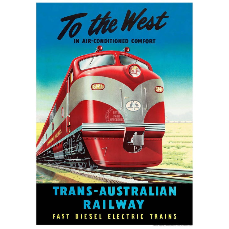 Trans Australian Railway | Australia Print Art