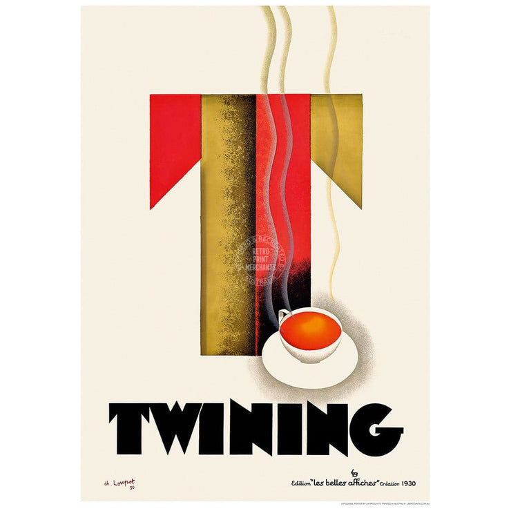 Twining Tea 1930 | France 422Mm X 295Mm 16.6 11.6 A3 / Unframed Print Art