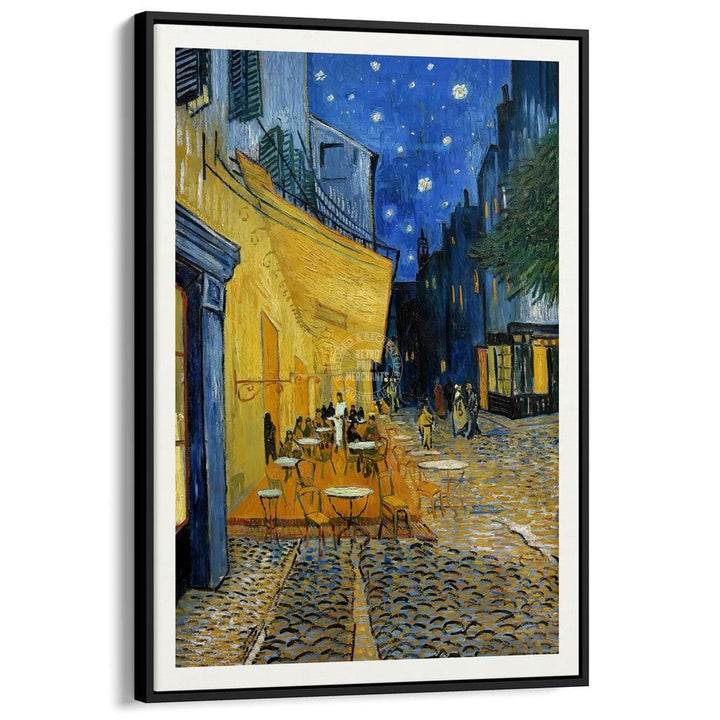 Van Gogh Cafe Terrace At Night | France A3 297 X 420Mm 11.7 16.5 Inches / Canvas Floating Frame -