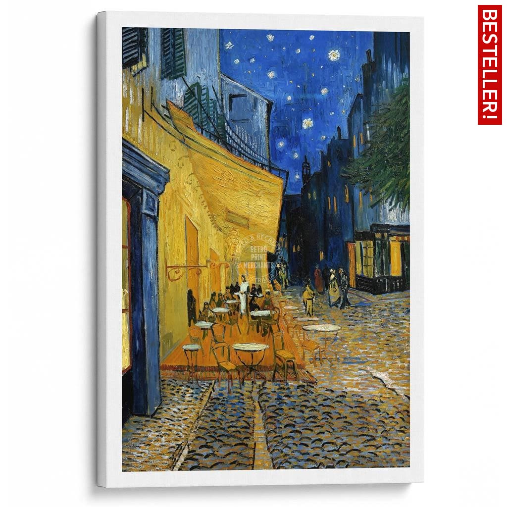 Van Gogh Cafe Terrace At Night | France A3 297 X 420Mm 11.7 16.5 Inches / Stretched Canvas Print Art