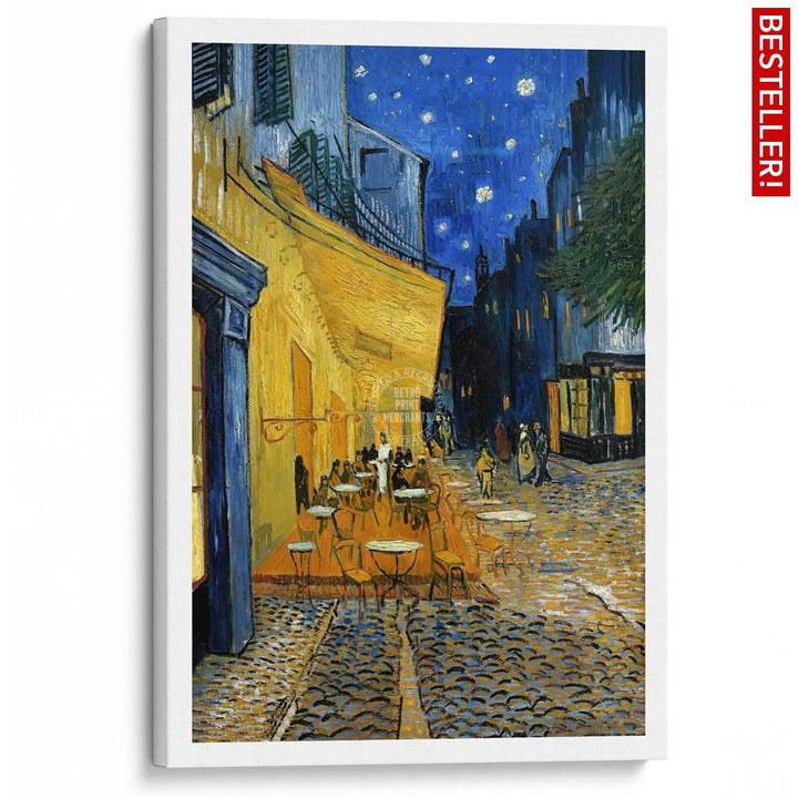 Van Gogh Cafe Terrace At Night | France A3 297 X 420Mm 11.7 16.5 Inches / Stretched Canvas Print Art