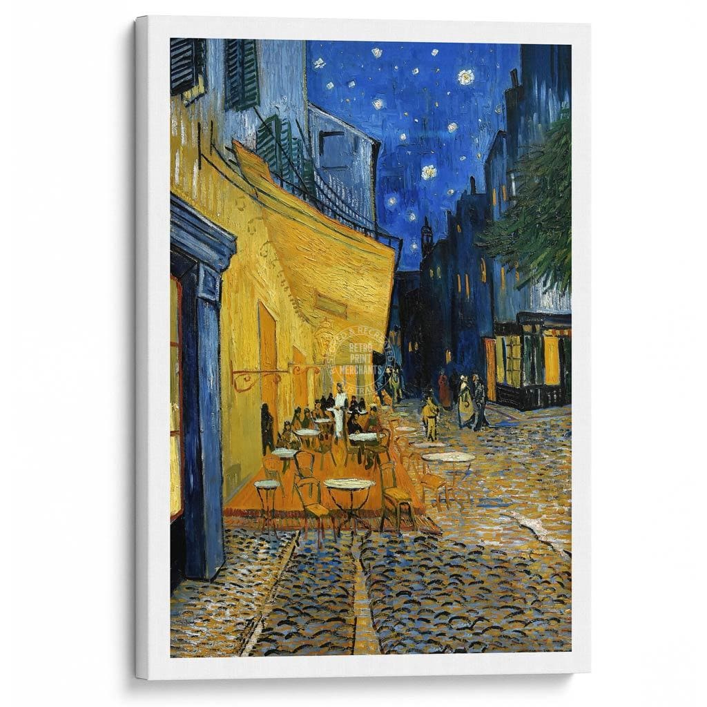 Van Gogh Cafe Terrace At Night | France A3 297 X 420Mm 11.7 16.5 Inches / Stretched Canvas Print Art