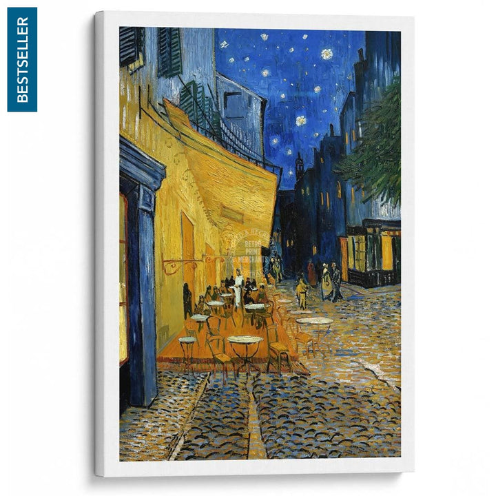 Van Gogh Cafe Terrace At Night | France A3 297 X 420Mm 11.7 16.5 Inches / Stretched Canvas Print Art