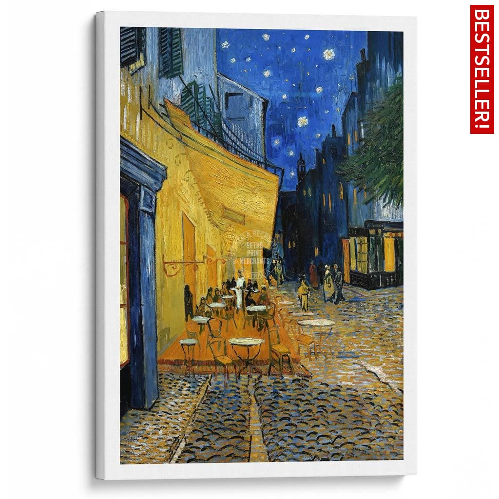 Van Gogh Cafe Terrace At Night | France A3 297 X 420Mm 11.7 16.5 Inches / Stretched Canvas Print Art