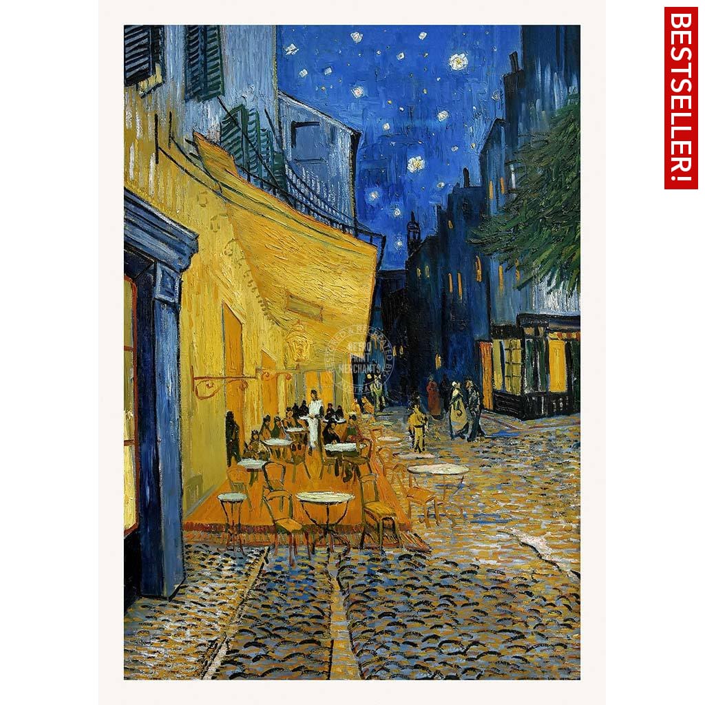 Van Gogh Cafe Terrace At Night | France A3 297 X 420Mm 11.7 16.5 Inches / Unframed Print Art
