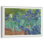 Van Gogh Irises | France A3 297 X 420Mm 11.7 16.5 Inches / Canvas Floating Frame - White Timber