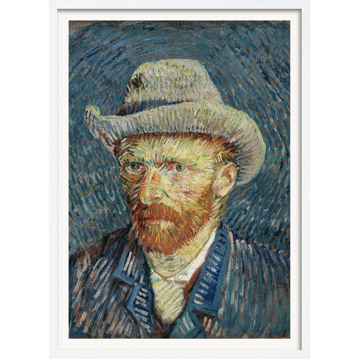 Van Gogh Self-Portrait With Grey Felt Hat | France A3 297 X 420Mm 11.7 16.5 Inches / Framed Print -