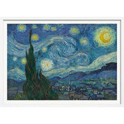 Van Gogh Starry Night | France A3 297 X 420Mm 11.7 16.5 Inches / Framed Print - White Timber Art
