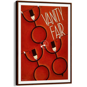 Vanity Fair | United States A4 210 X 297Mm 8.3 11.7 Inches / Canvas Floating Frame: Chocolate Oak