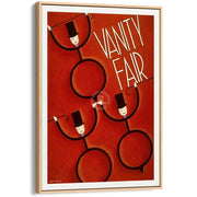 Vanity Fair | United States A4 210 X 297Mm 8.3 11.7 Inches / Canvas Floating Frame: Natural Oak