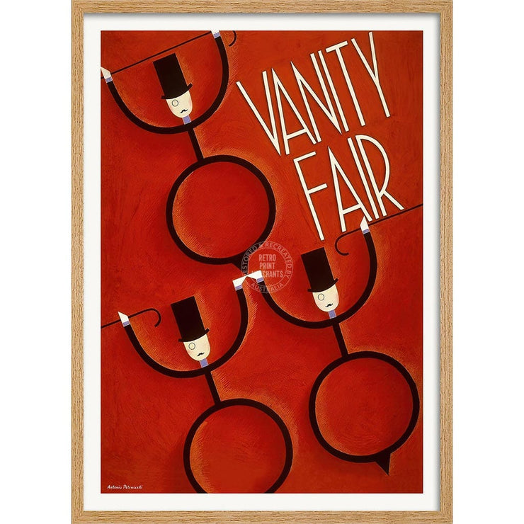 Vanity Fair | United States A4 210 X 297Mm 8.3 11.7 Inches / Framed Print: Natural Oak Timber Print