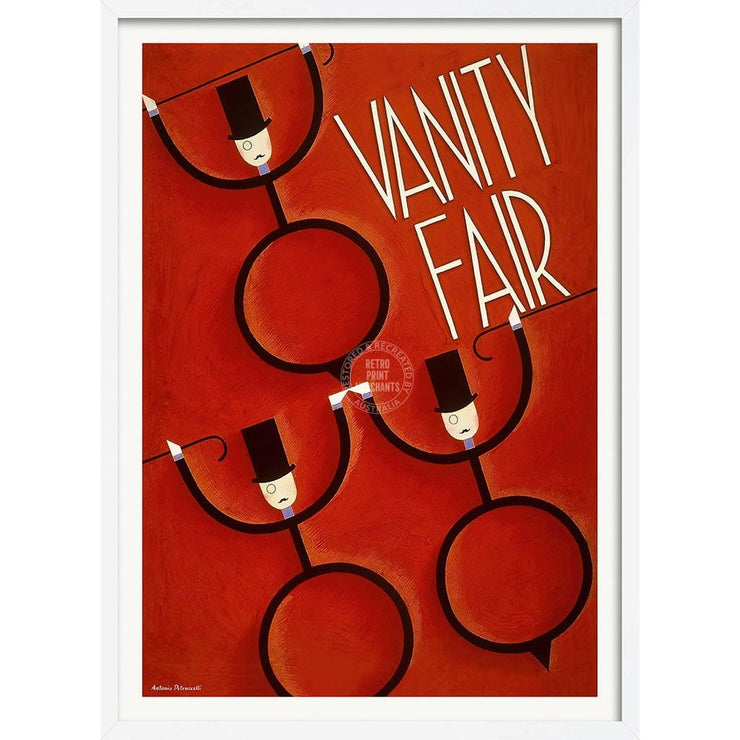 Vanity Fair | United States A4 210 X 297Mm 8.3 11.7 Inches / Framed Print: White Timber Print Art